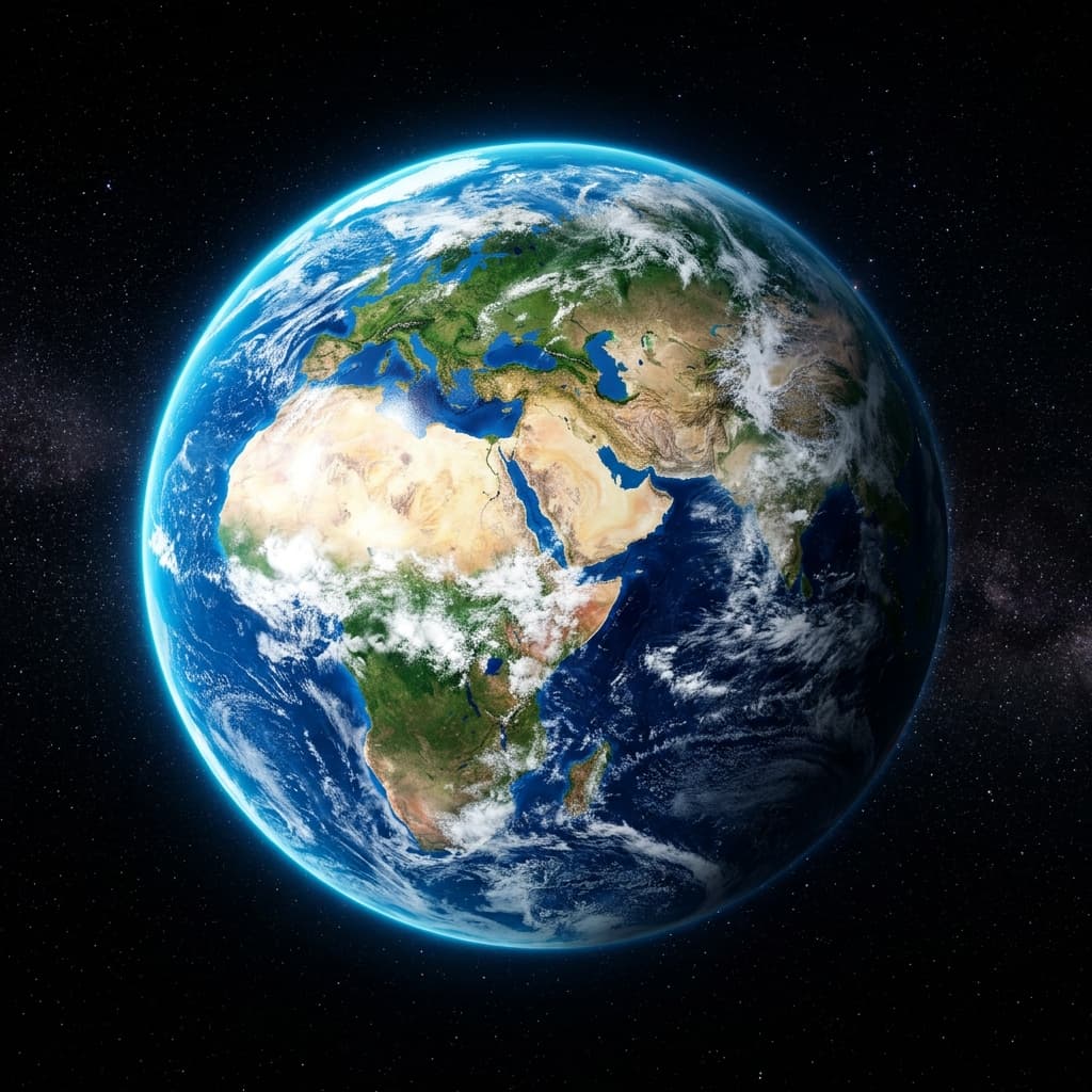 Photorealistic Earth Planet